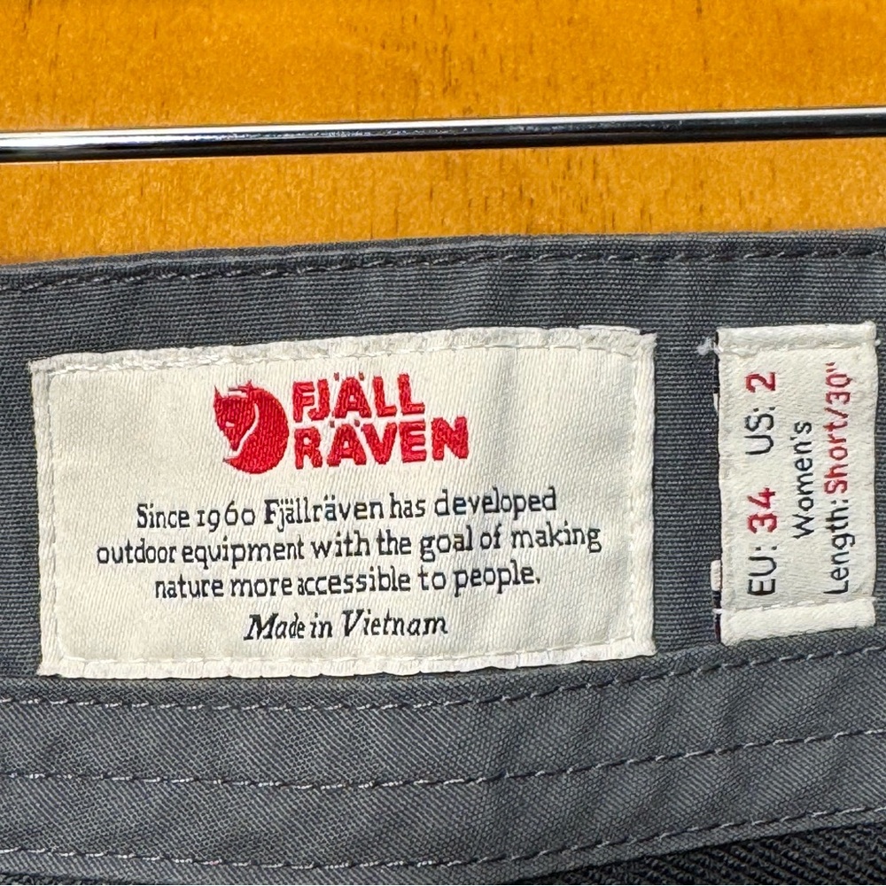 Fjallraven Women's Keb Curved Trousers -Gray on Gray -EU 34/US2 Short - Picture 3 of 8